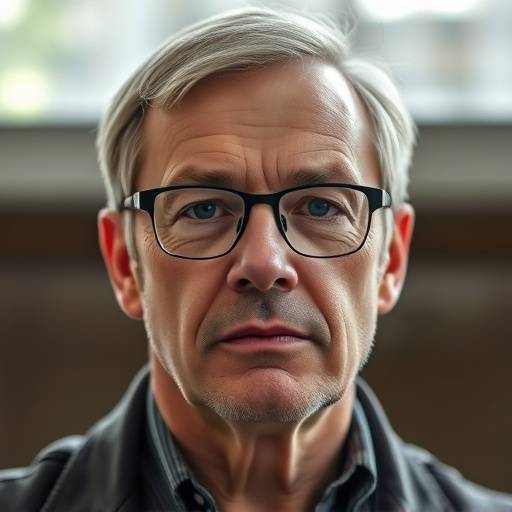 Klientbilde 2: Portrett av en mann med briller.